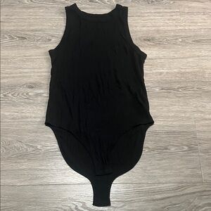a new day Black Sleeveless Bodysuit